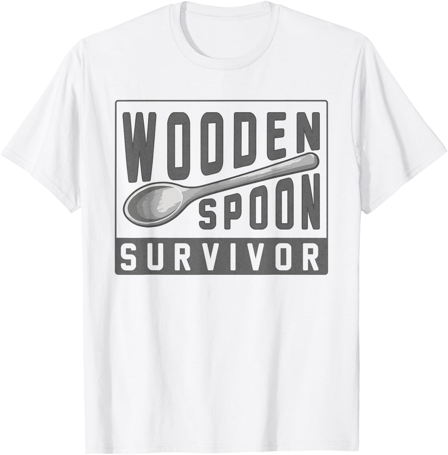 Wooden Spoon Survivor Champion I Survived The Wooden Spoon T-Shirt - T-Shirt | White