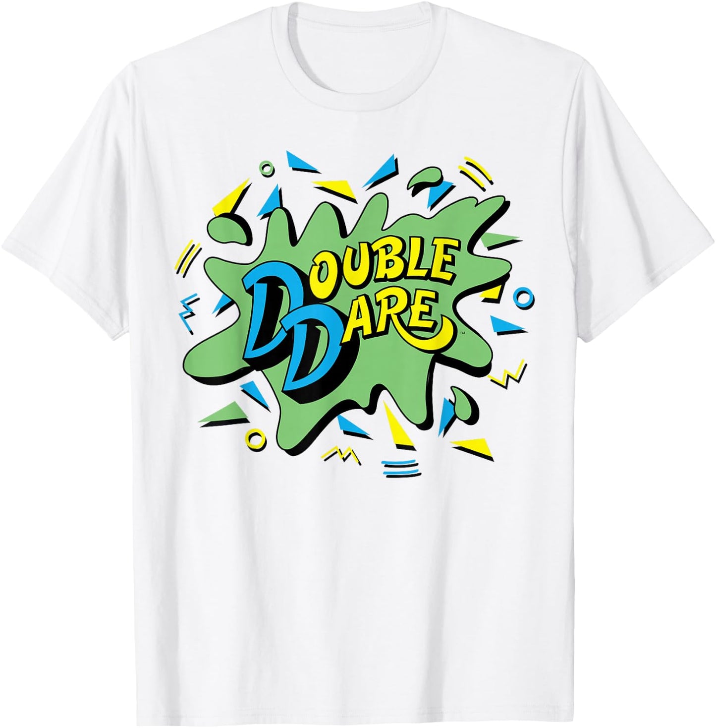 Nickelodeon Double Dare TV Show Logo T-Shirt - T-Shirt | White