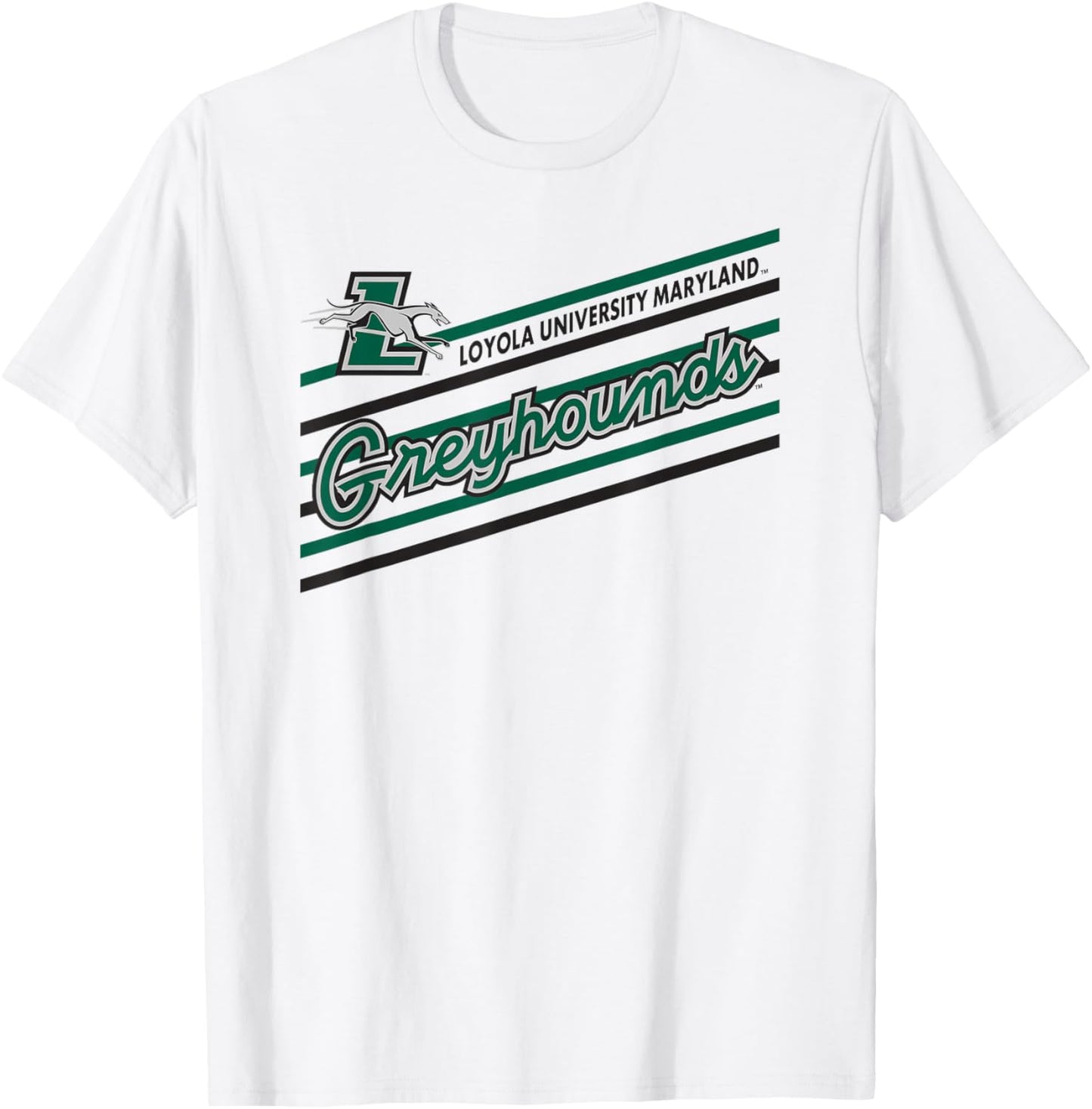 Loyola Maryland Greyhounds Retro Performer Gray T-Shirt - T-Shirt | White