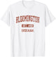 Bloomington Indiana IN Vintage Athletic Sports Design T-Shirt - T-Shirt | White