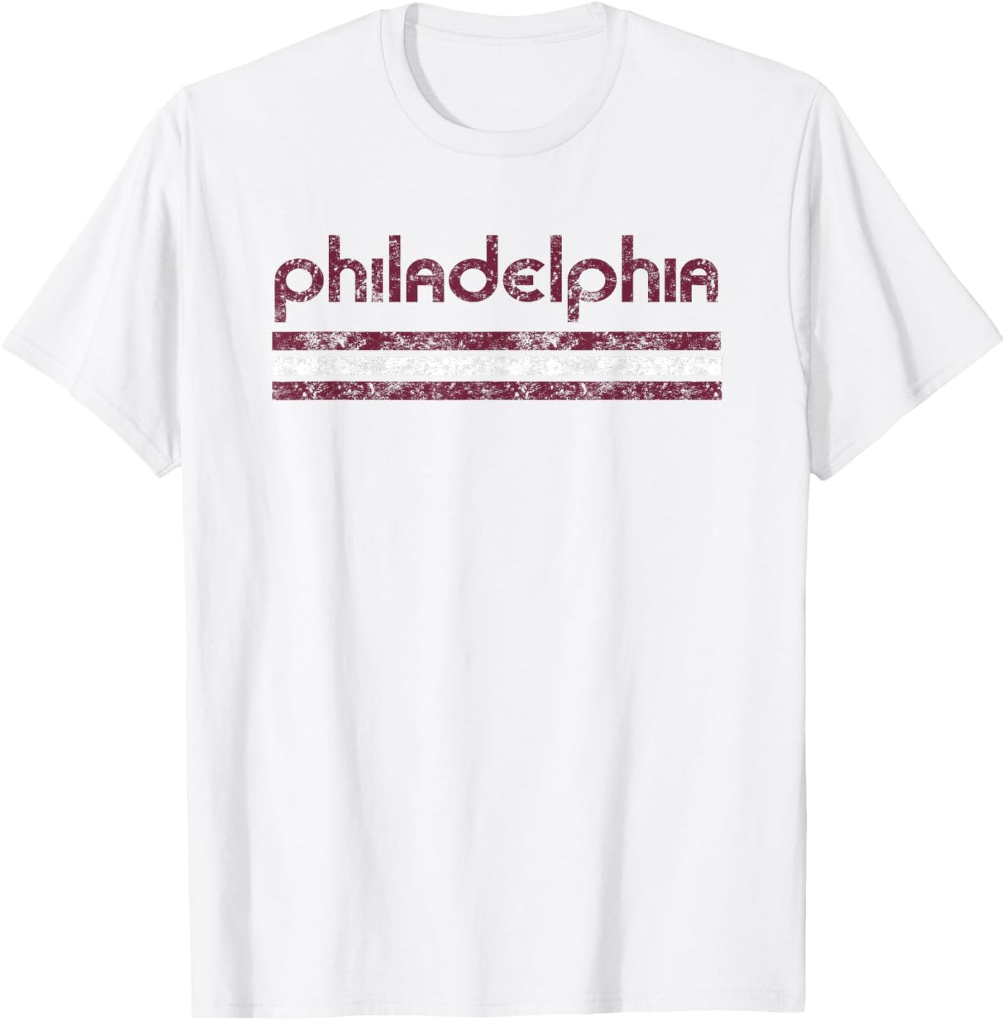 Philadelphia Pennsylvania Retro Vintage Throwback T-Shirt - T-Shirt | White