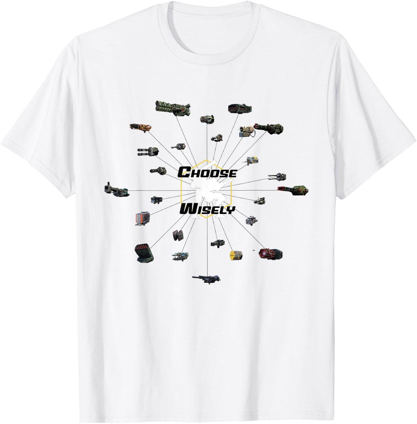 War Robots: Choose Wisely T-Shirt - T-Shirt | White