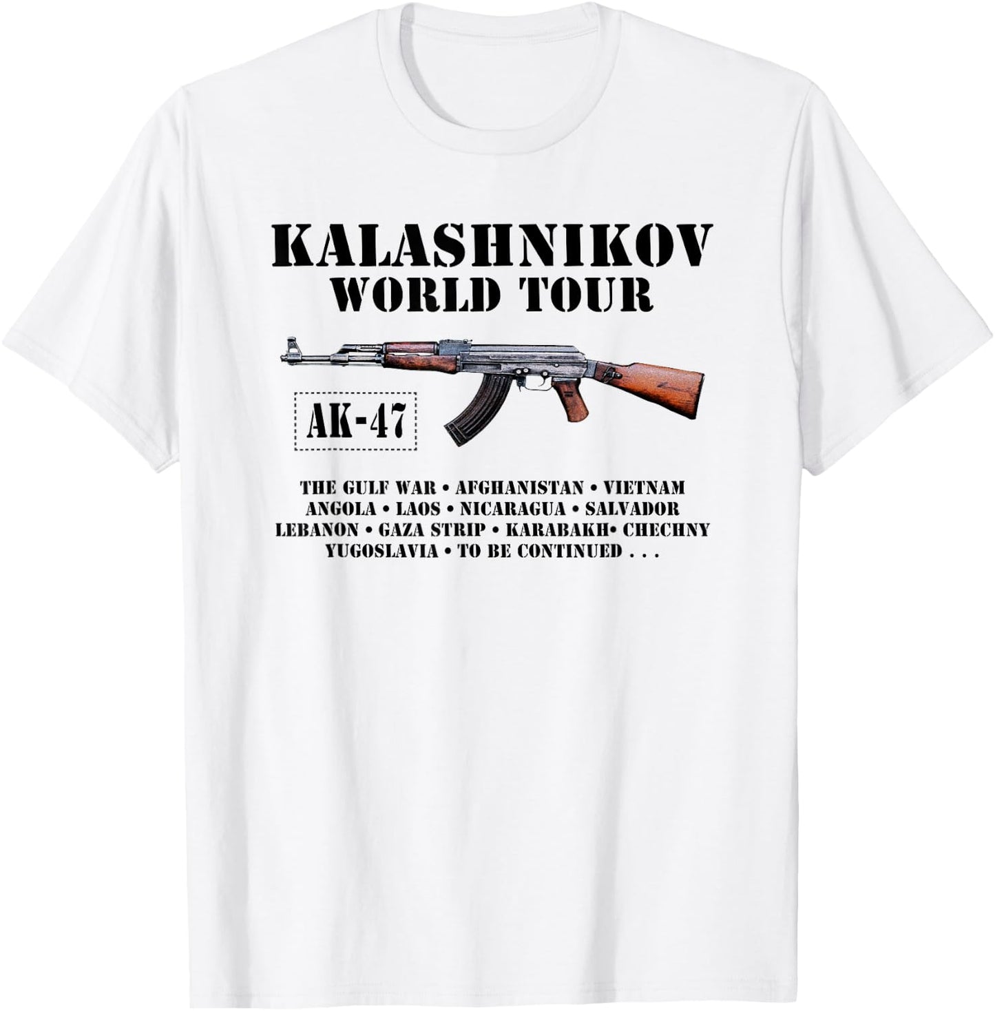 AK-47 Kalashnikov World Tour T Shirt T-Shirt - T-Shirt | White