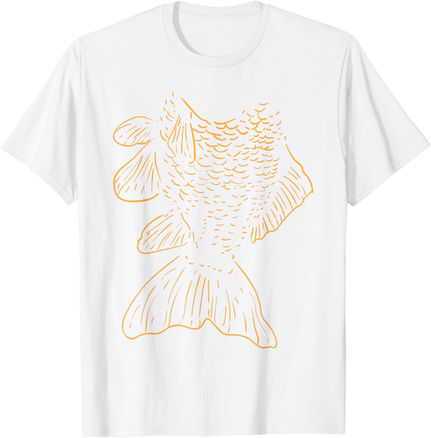 Goldfish Funny Animal Lazy DIY Costume Easy Halloween T-Shirt - T-Shirt | White