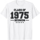 Reunion Class 75 Celebration High School Alumni College Crew T-Shirt - T-Shirt | White