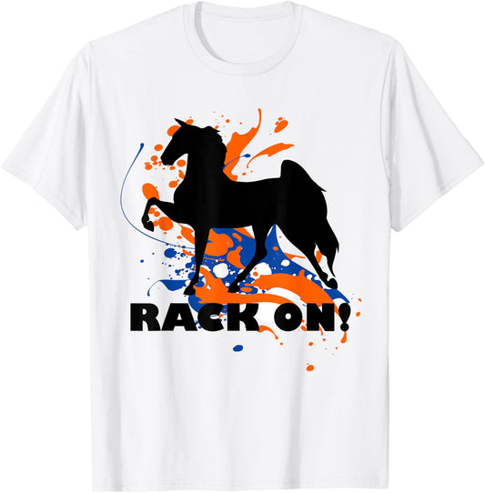 American Saddlebred Horse Training Gaited Horses Equitation T-Shirt - T-Shirt | White