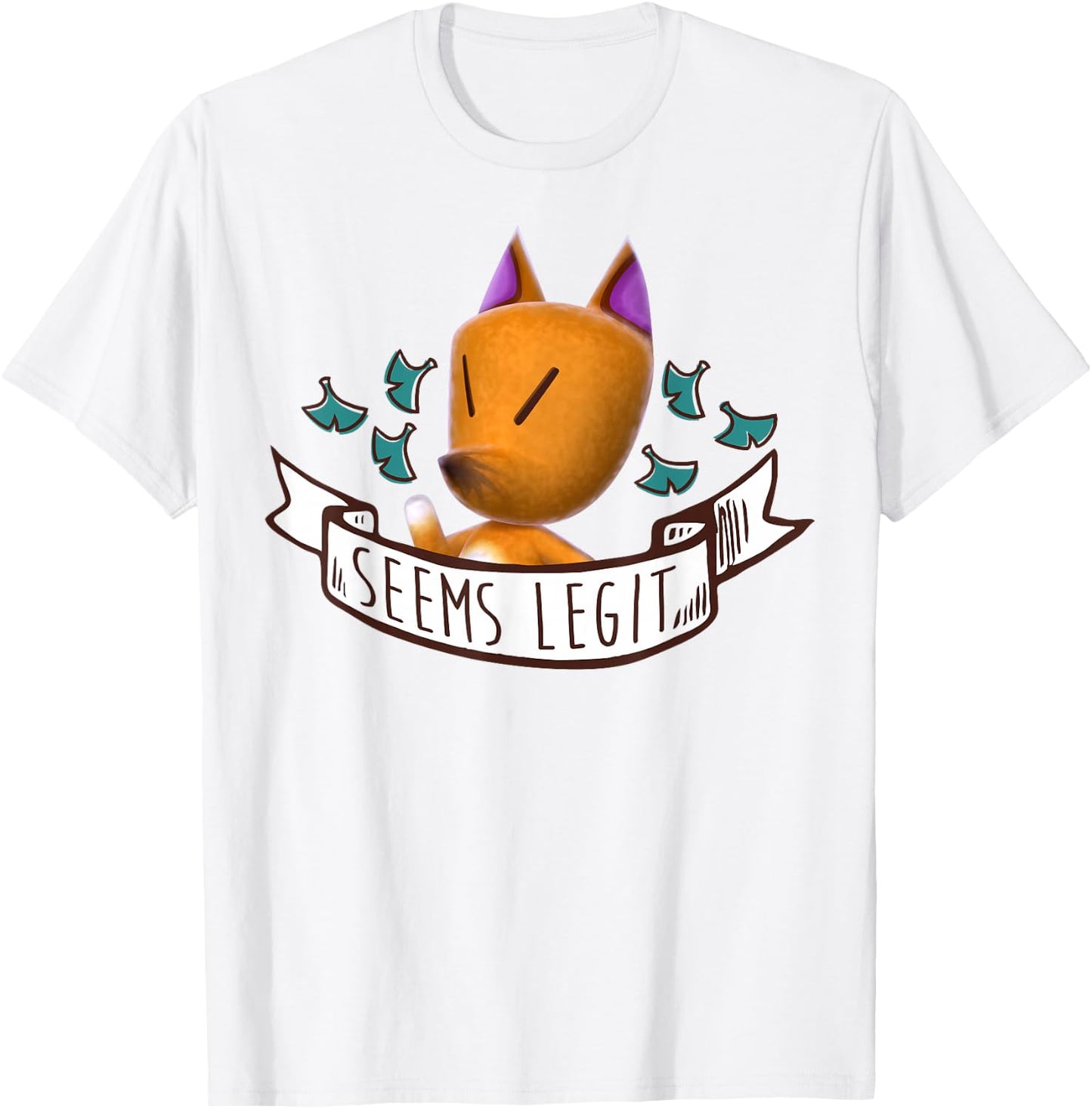 Nintendo Animal Crossing Redd Seems Legit Graphic T-Shirt - T-Shirt | White