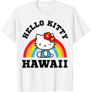Hello Kitty Hawaii Rainbow Shirt T-Shirt - T-Shirt | White