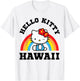 Hello Kitty Hawaii Rainbow Shirt T-Shirt - T-Shirt | White