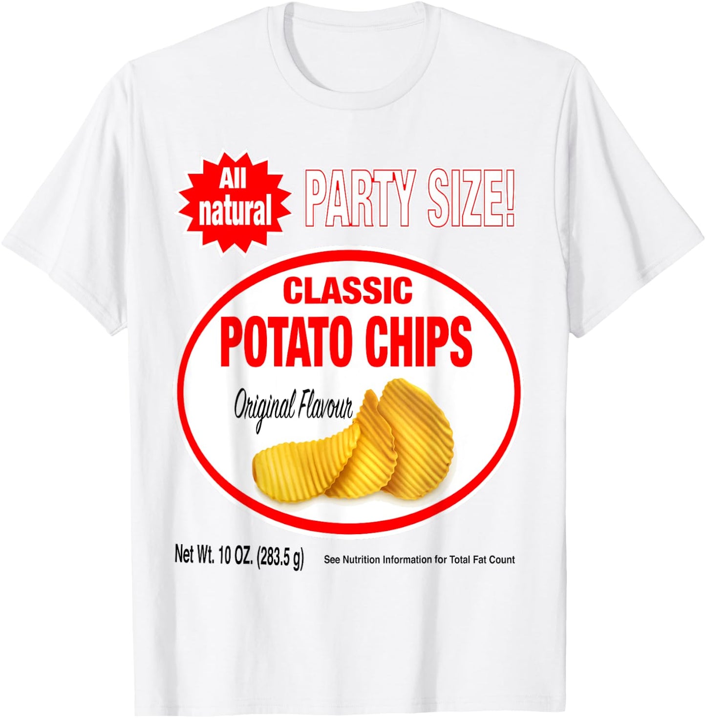 Original Flavor: Classic Bag of Potato Chips Costume T-Shirt - T-Shirt | White