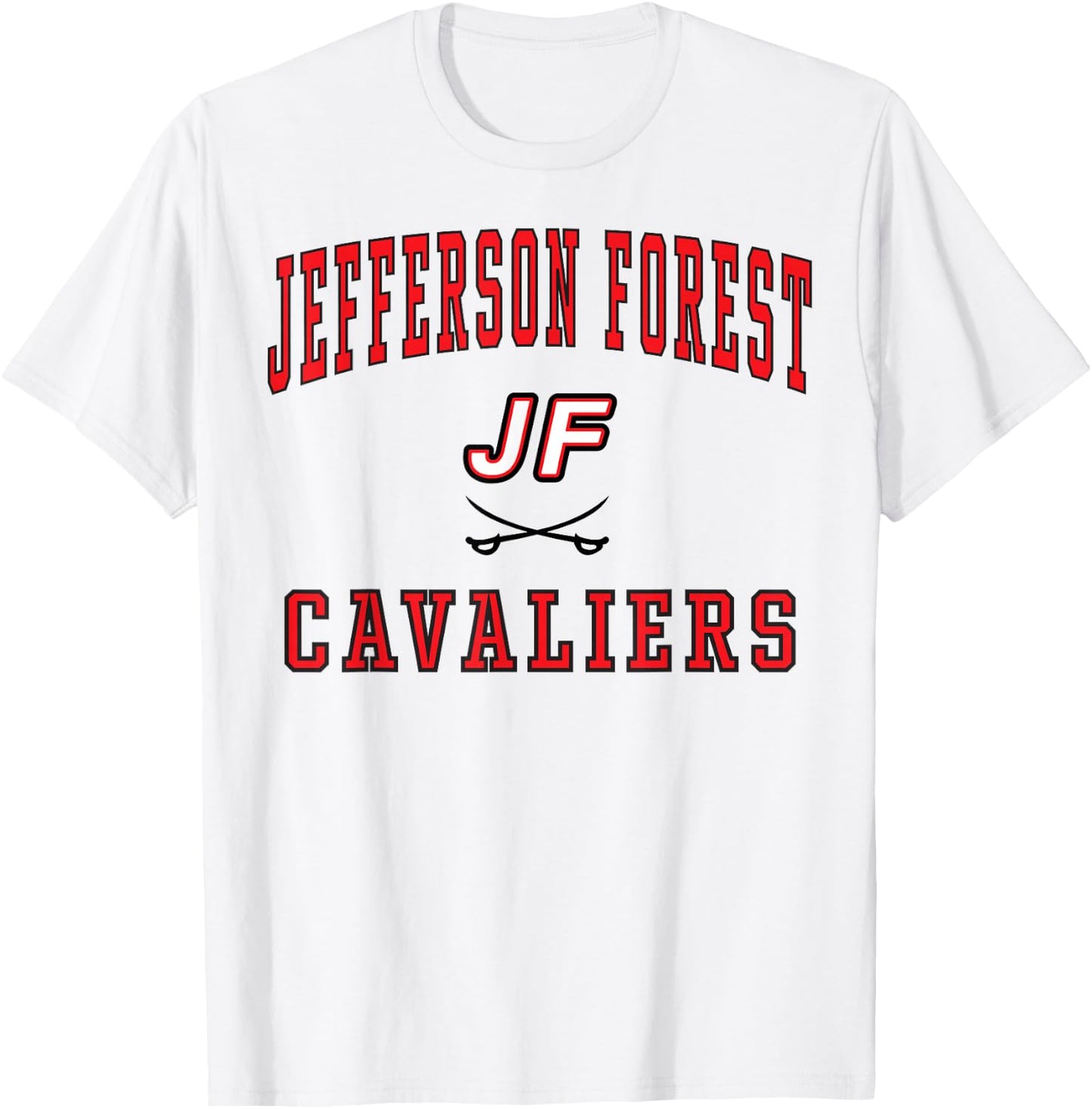 Jefferson Forest High School Cavaliers C1 T-Shirt - T-Shirt | White