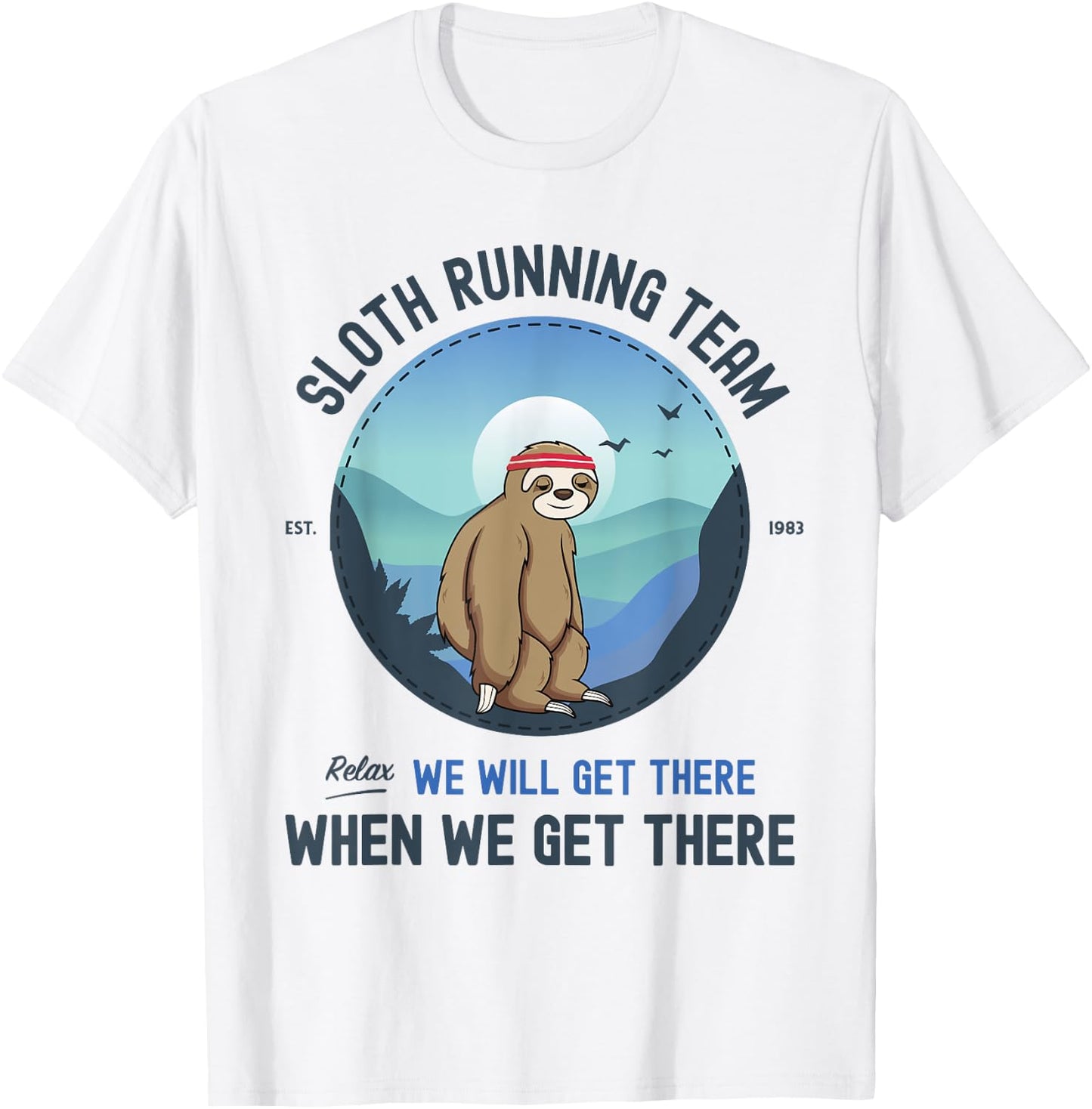 Sloth Running Shirt T-Shirt - T-Shirt | White