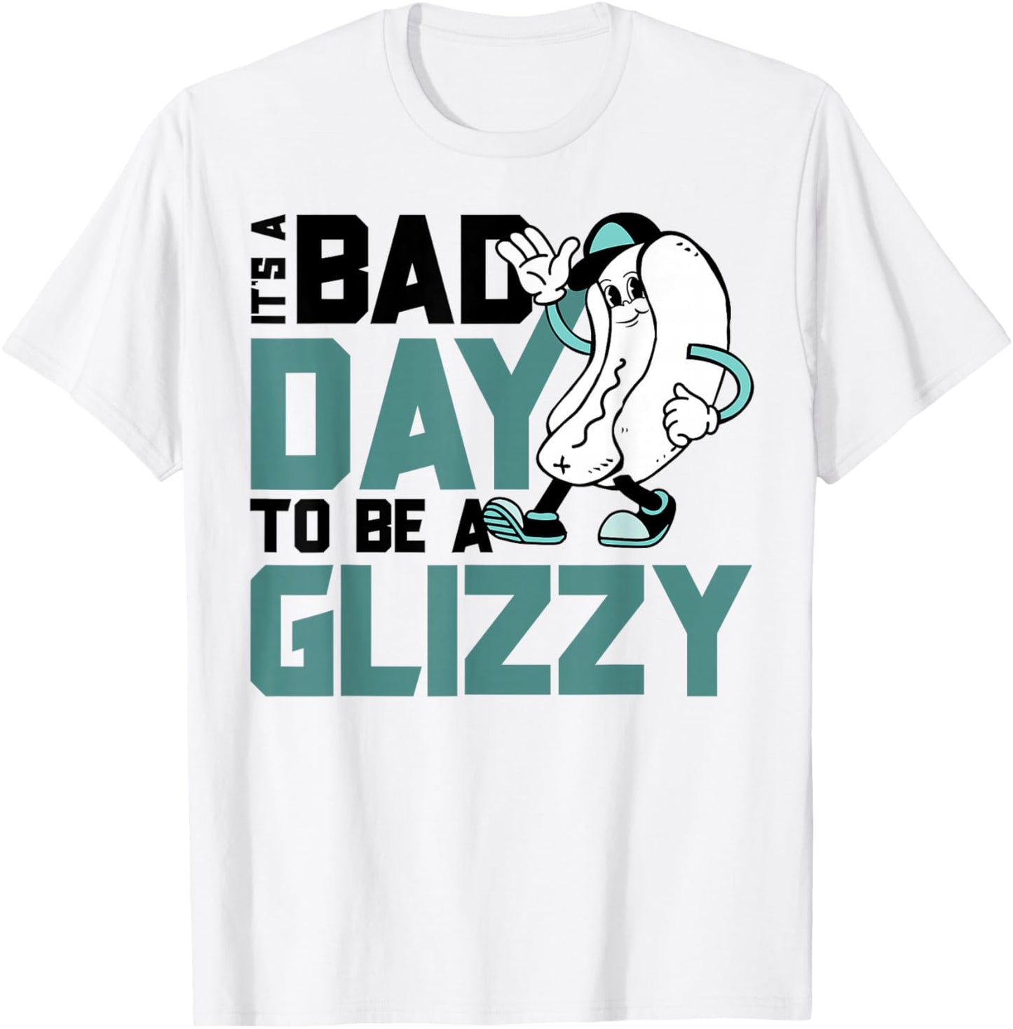 Funny Wiener Hotdog Bad Day to be a Glizzy 4th of July Humor T-Shirt - T-Shirt | White