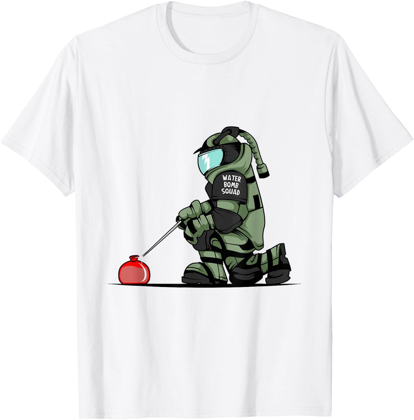 Water Bomb Squad T Shirt funny T-Shirt - T-Shirt | White