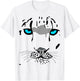 Snow Leopard Costume Big Wild Cat Tiger Halloween Wildcat Men Women Kids T-Shirt - T-Shirt | White