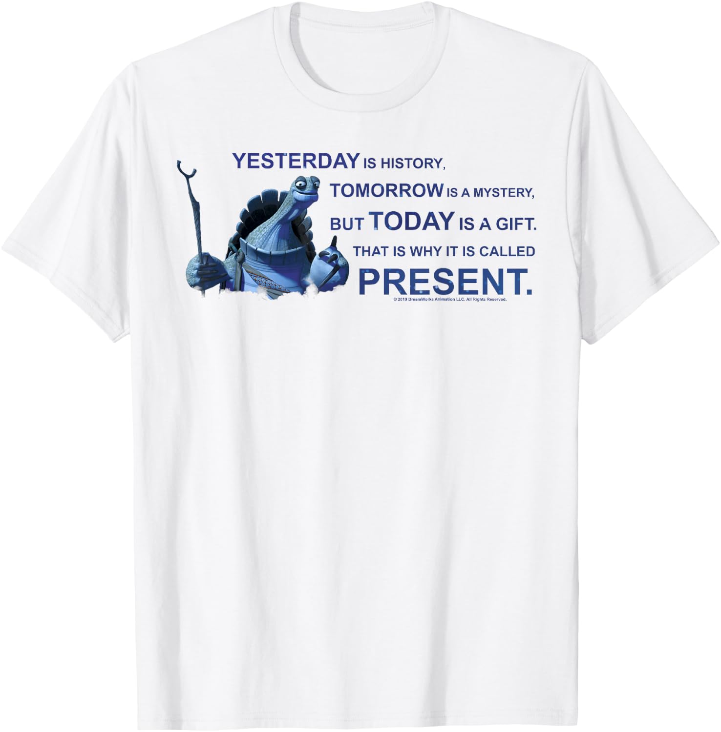 Kung Fu Panda Oogway Quote Portrait T-Shirt - T-Shirt | White