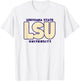 LSU Tigers Polka Dots Gray Officially Licensed T-Shirt - T-Shirt | White