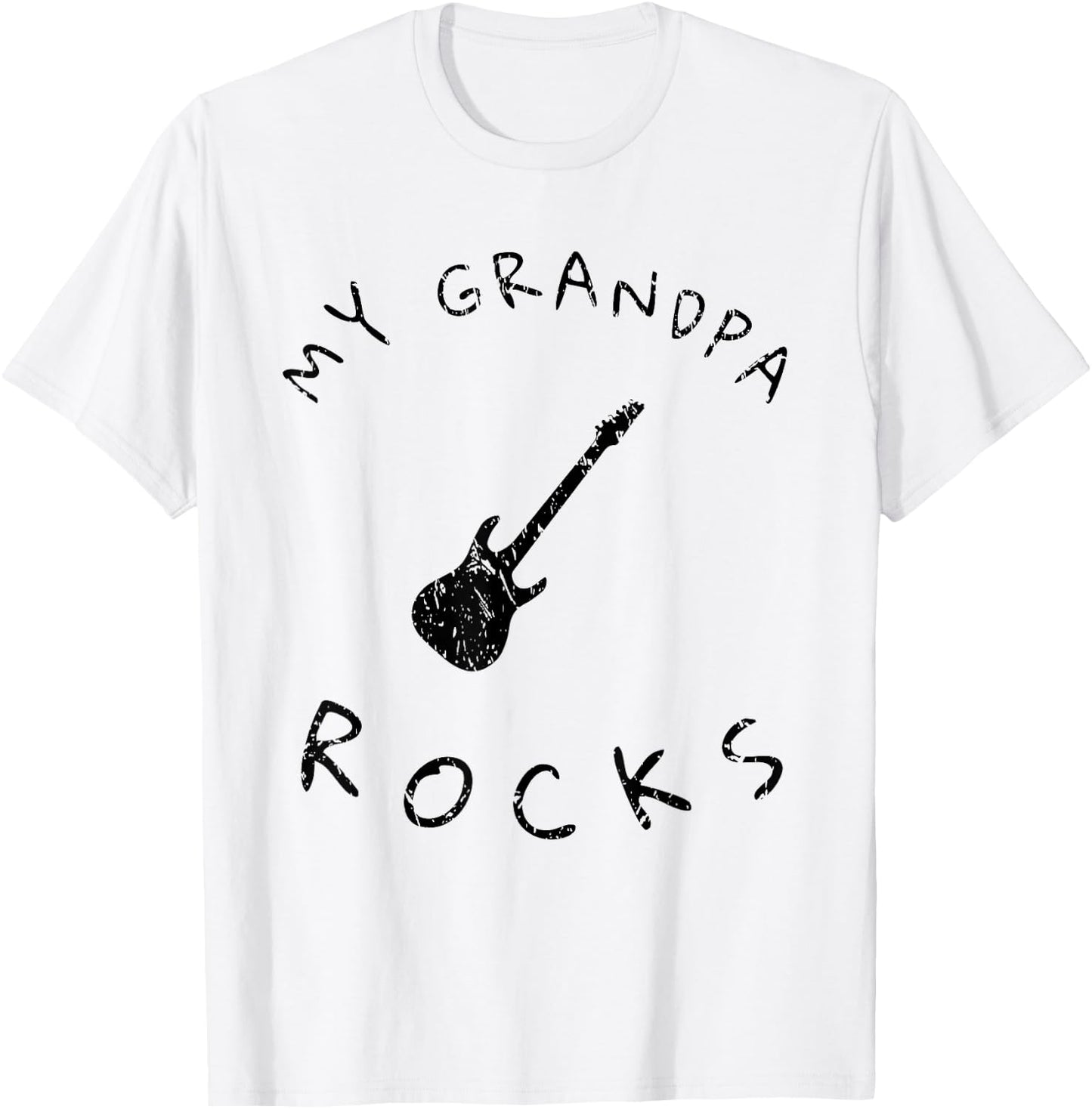 My Grandpa Rocks T Shirt T-Shirt - T-Shirt | White