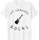 My Grandpa Rocks T Shirt T-Shirt - T-Shirt | White