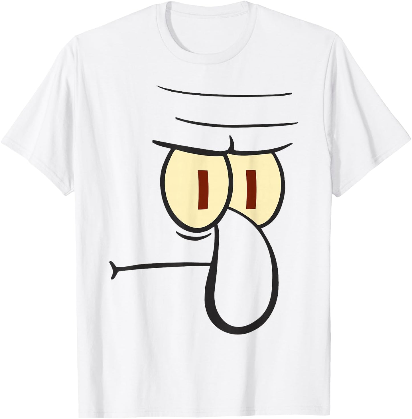 Spongebob Squarepants Squidward Big Face T-Shirt - T-Shirt | White
