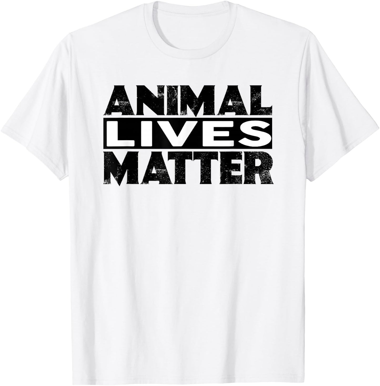 ANIMAL LIVES MATTER Shirt Animal Rights Shirts Vegetarian T-Shirt - T-Shirt | White