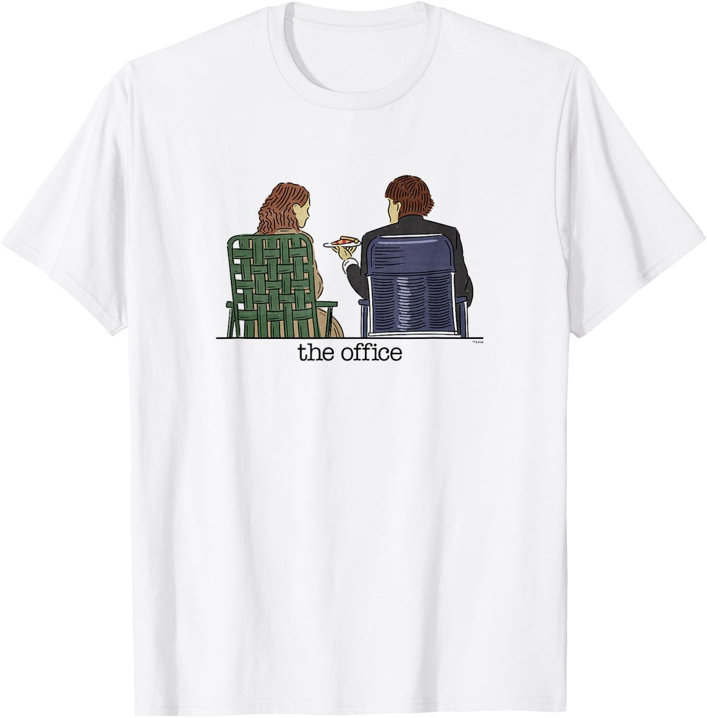 The Office - Jim and Pam Roof Date T-Shirt - T-Shirt | White
