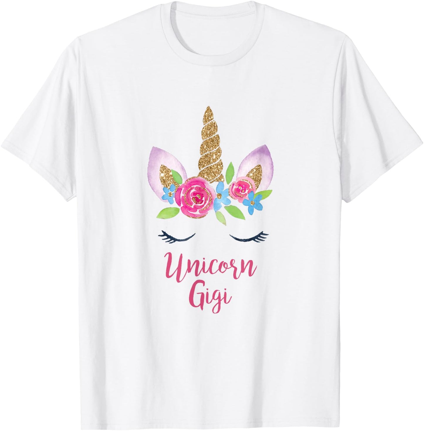 Gigi Unicorn Mama Costume Grandma Cutest Birthday Princess T-Shirt - T-Shirt | White
