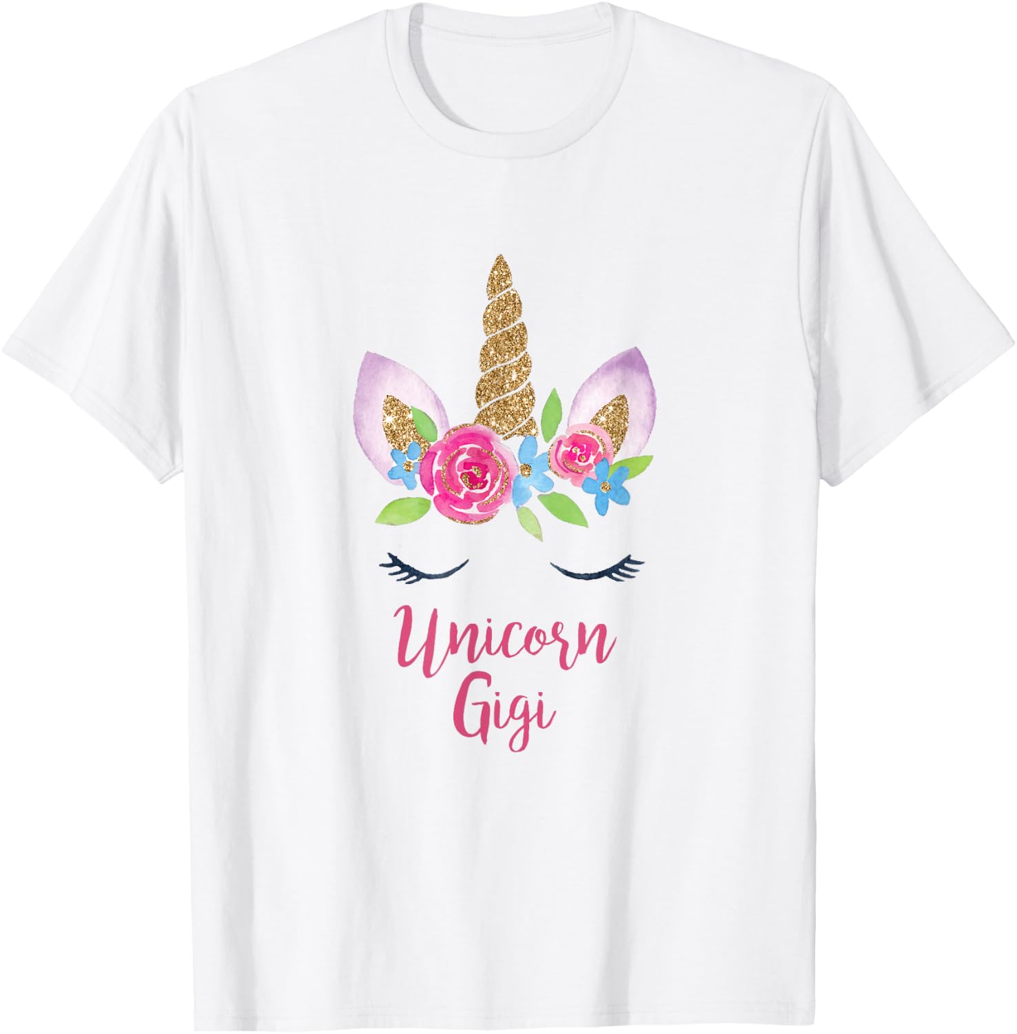 Gigi Unicorn Mama Costume Grandma Cutest Birthday Princess T-Shirt - T-Shirt | White