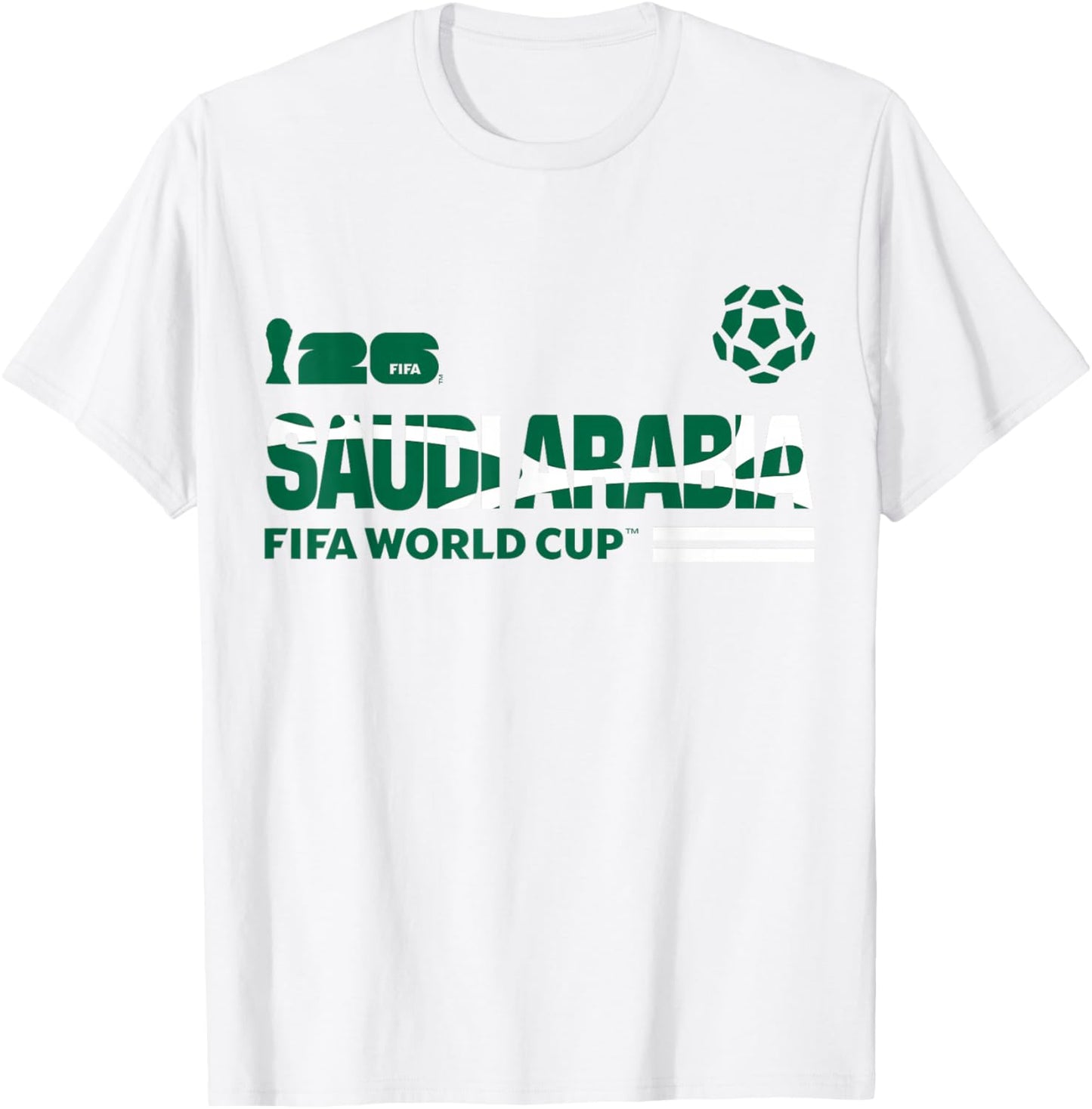 FIFA World CUP26 Qualifier Saudi Arabia T-Shirt - T-Shirt | White