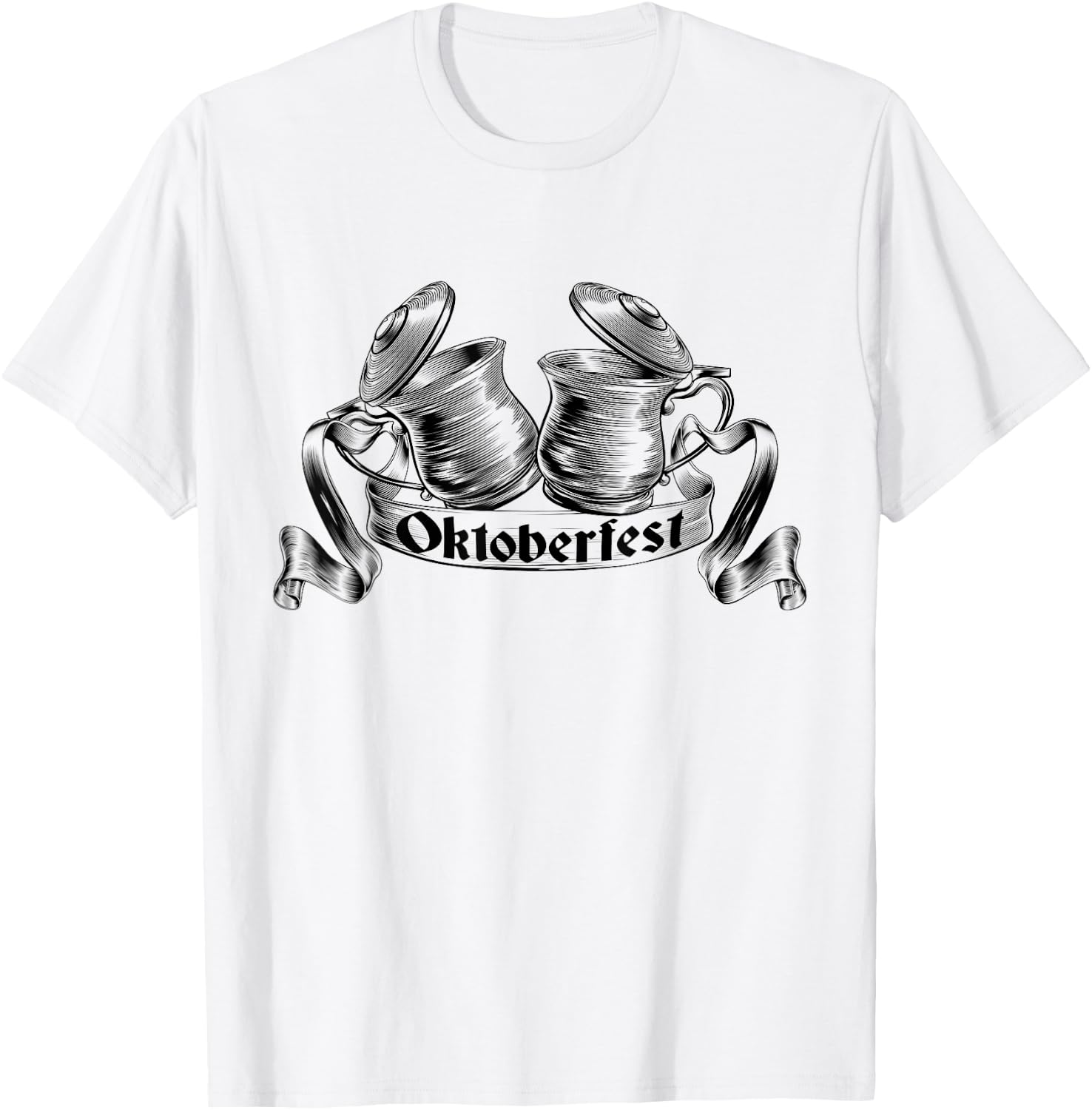 Vintage Oktoberfest Drinking Germany Beer Oktoberfest T-Shirt - T-Shirt | White