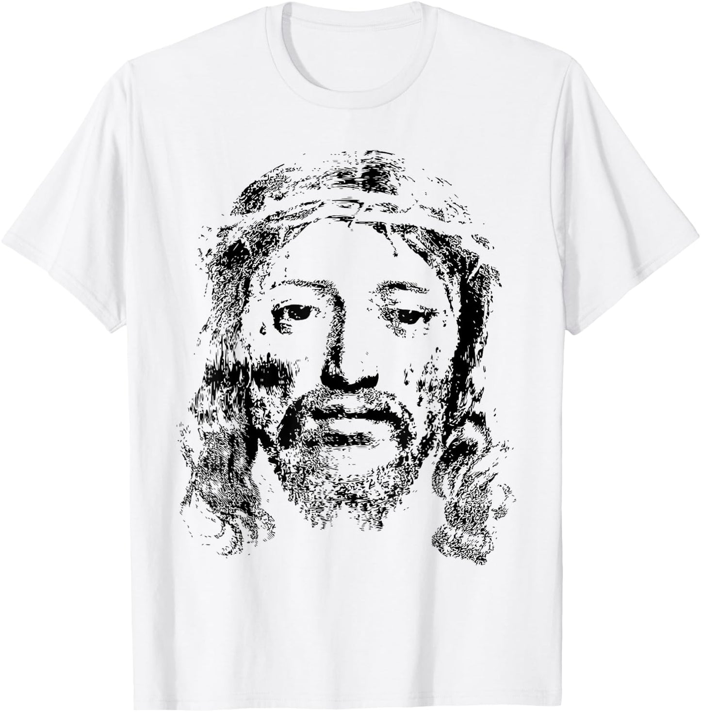 Jesus Christ Face Christian Church Group T-Shirt - T-Shirt | White
