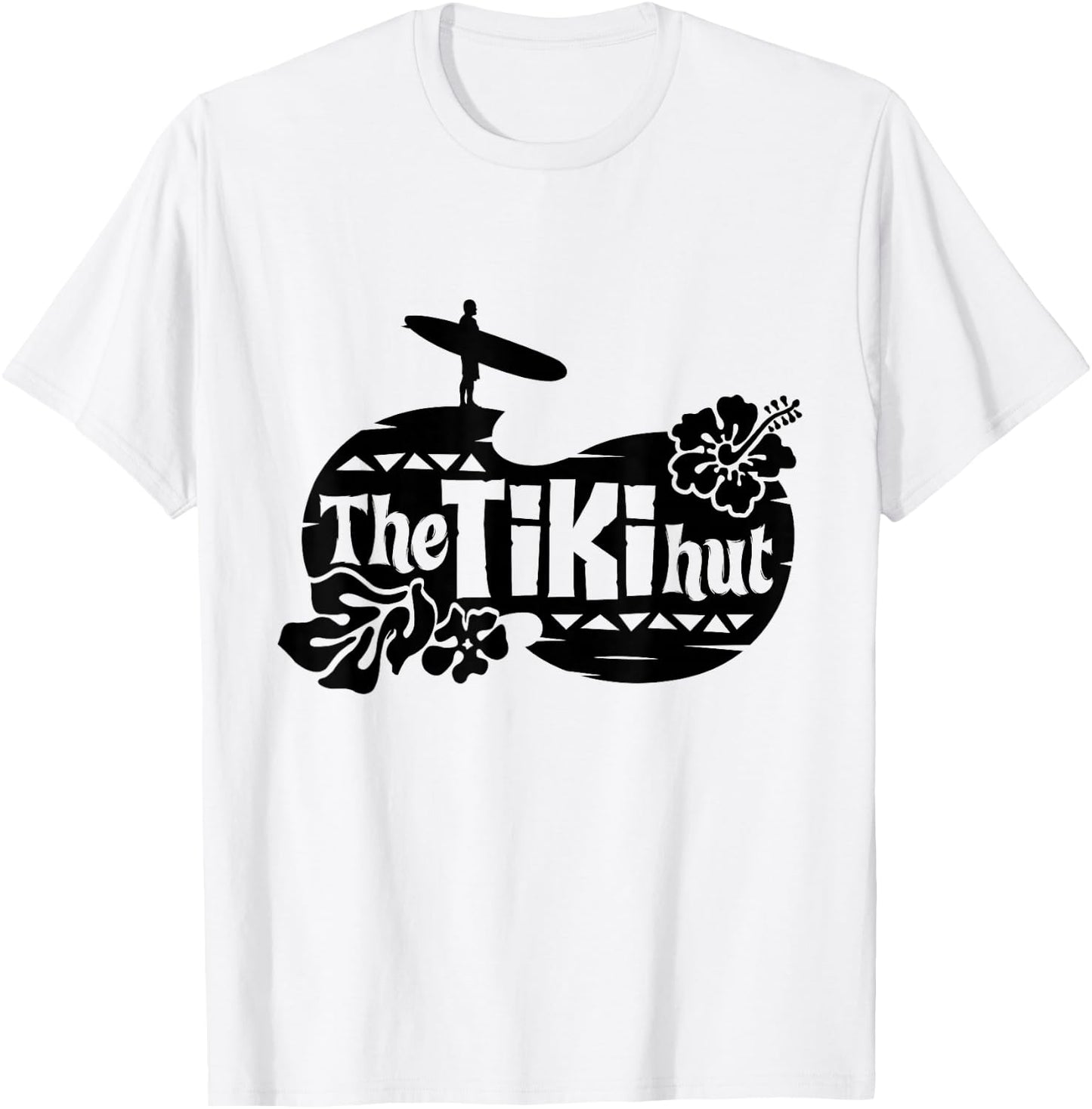 The Tiki Hut - Retro Rockabilly Party Shirt Hawaiian T-Shirt - T-Shirt | White