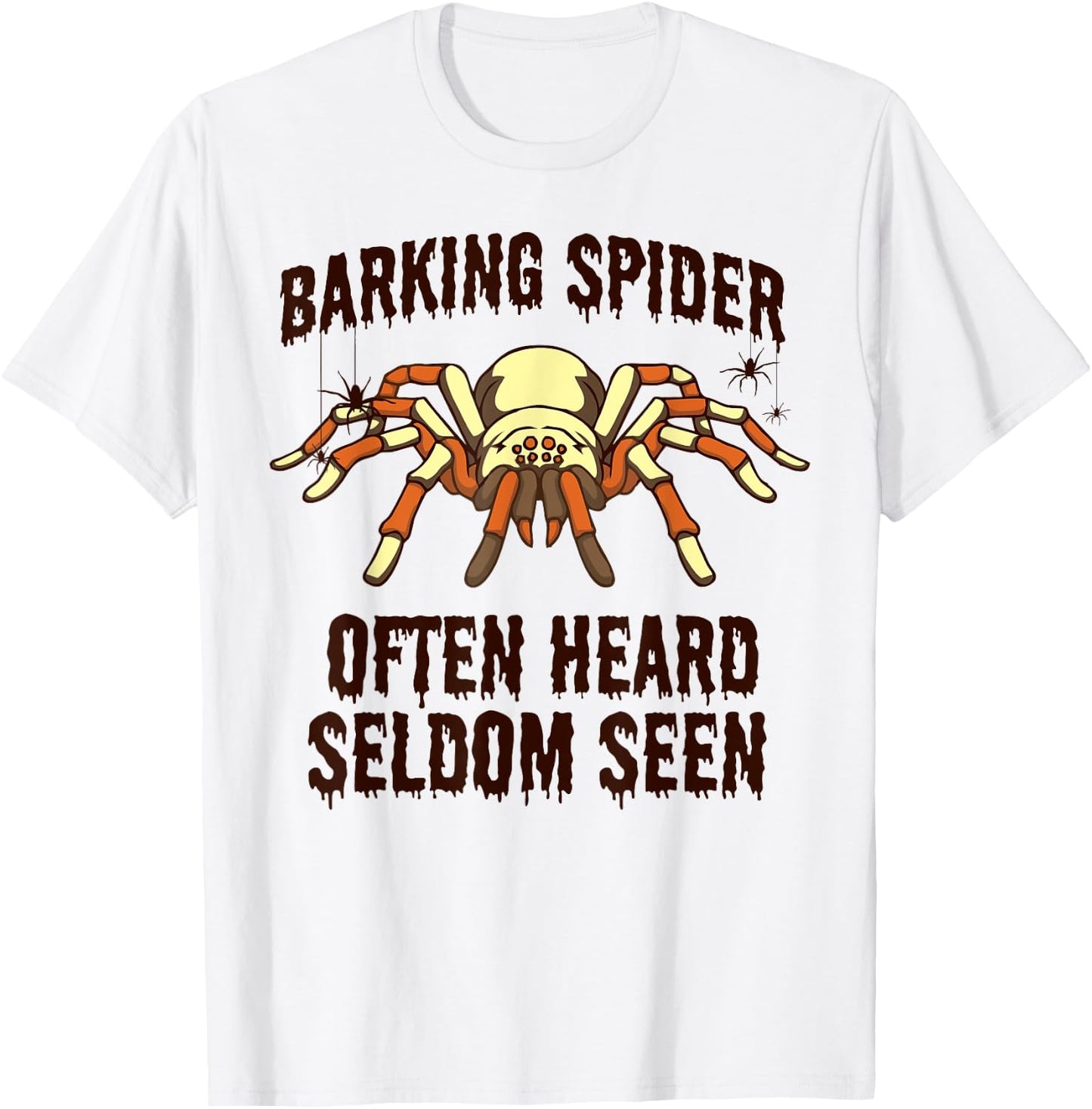 Barking Spider | Halloween Apparel for Dog Lovers Men Women Kids T-Shirt - T-Shirt | White