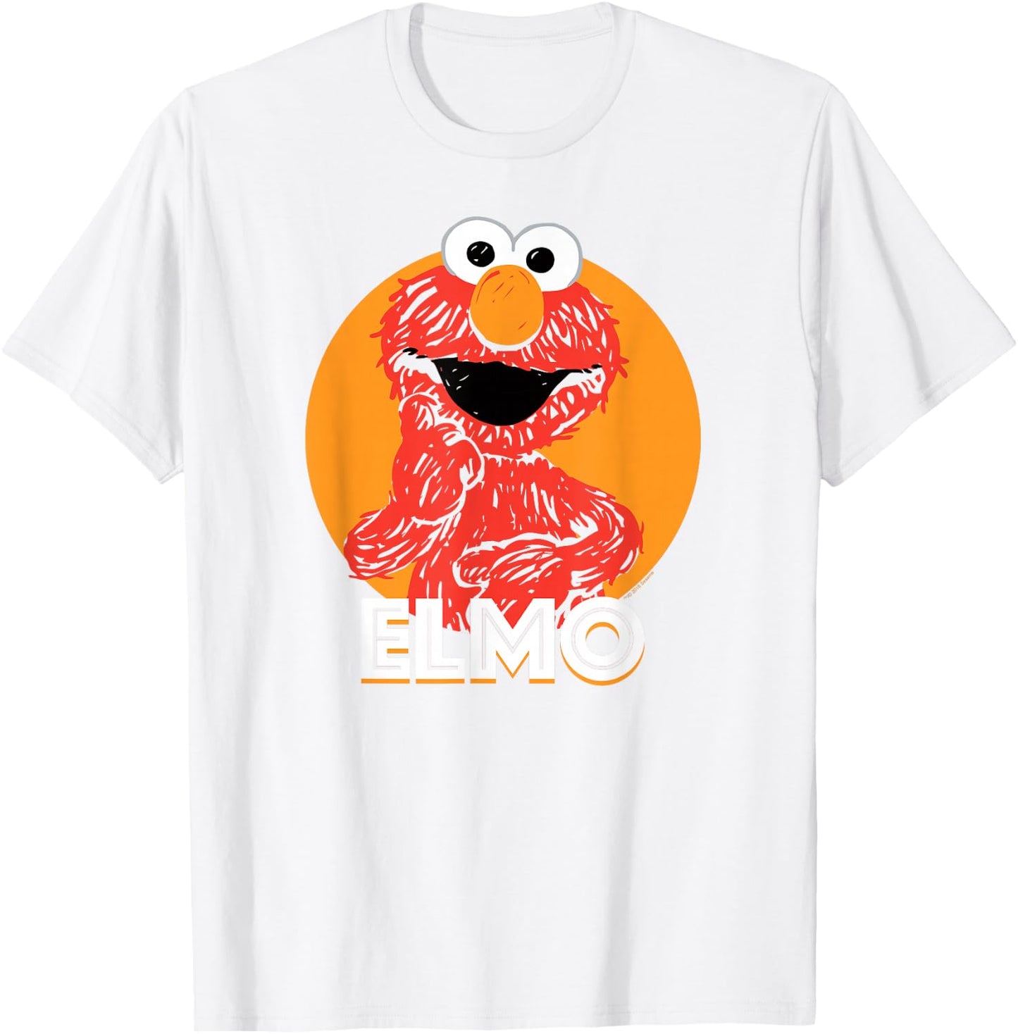 Sesame Street Elmo Scribble T-Shirt - T-Shirt | White