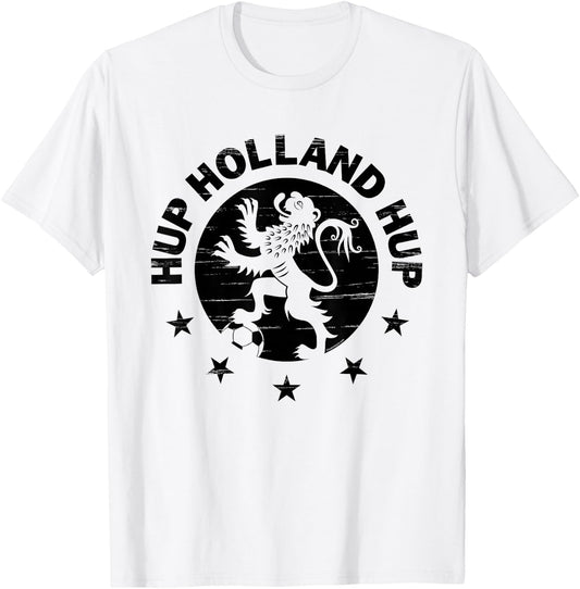 Netherlands Women Men Dutch Soccer Hup Holland Oranje T-Shirt - T-Shirt | White