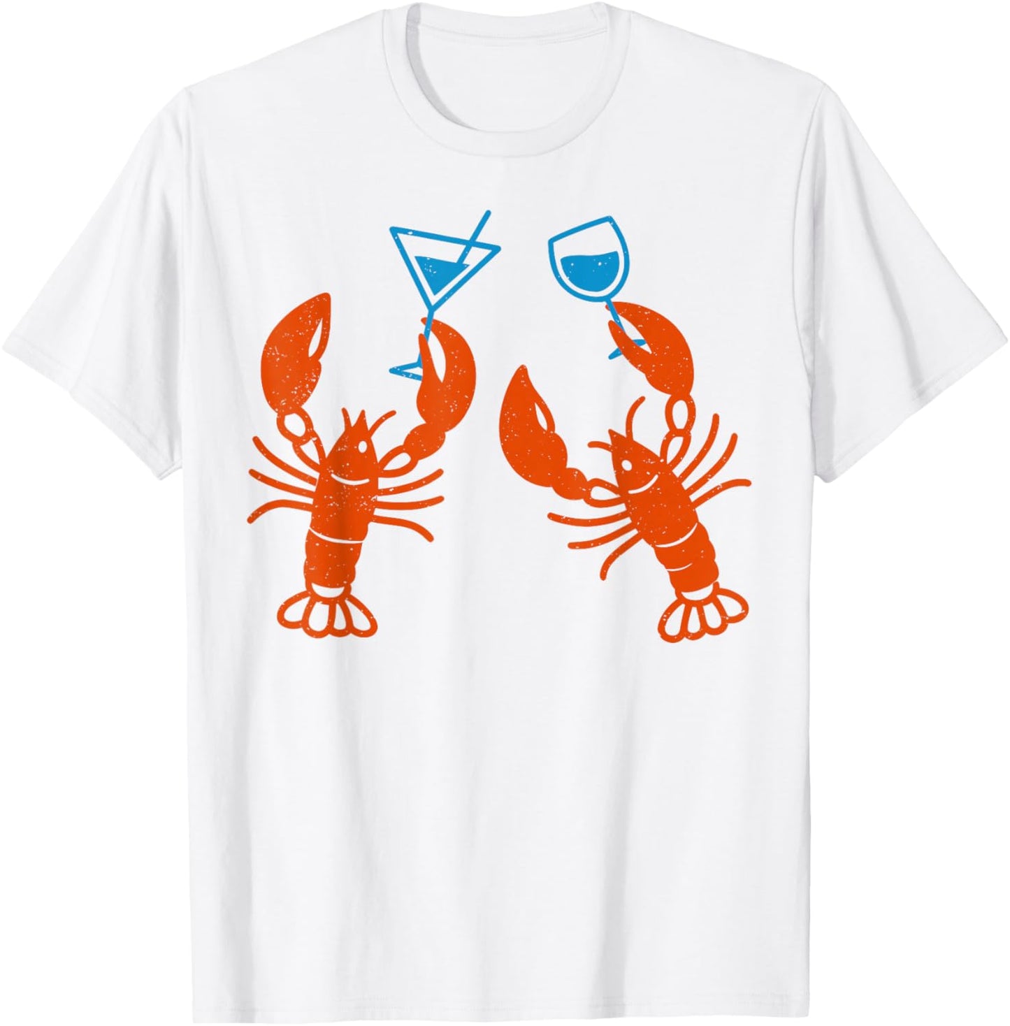 Lobster Martini Case for Summer Seafood Cocktail Design T-Shirt - T-Shirt | White