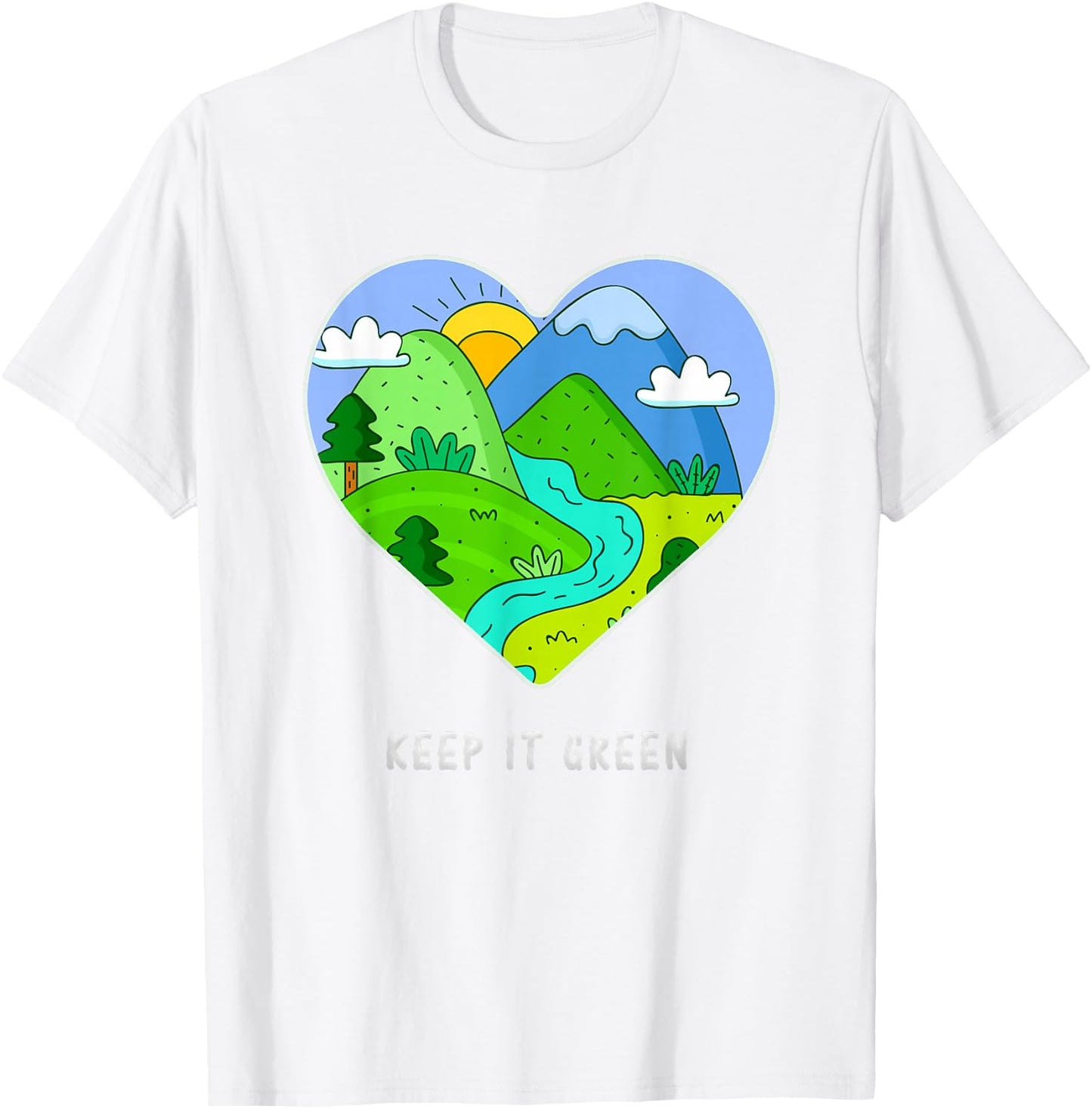 Keep it Green Save the Planet Earth Day 2021 Gift T-Shirt - T-Shirt | White