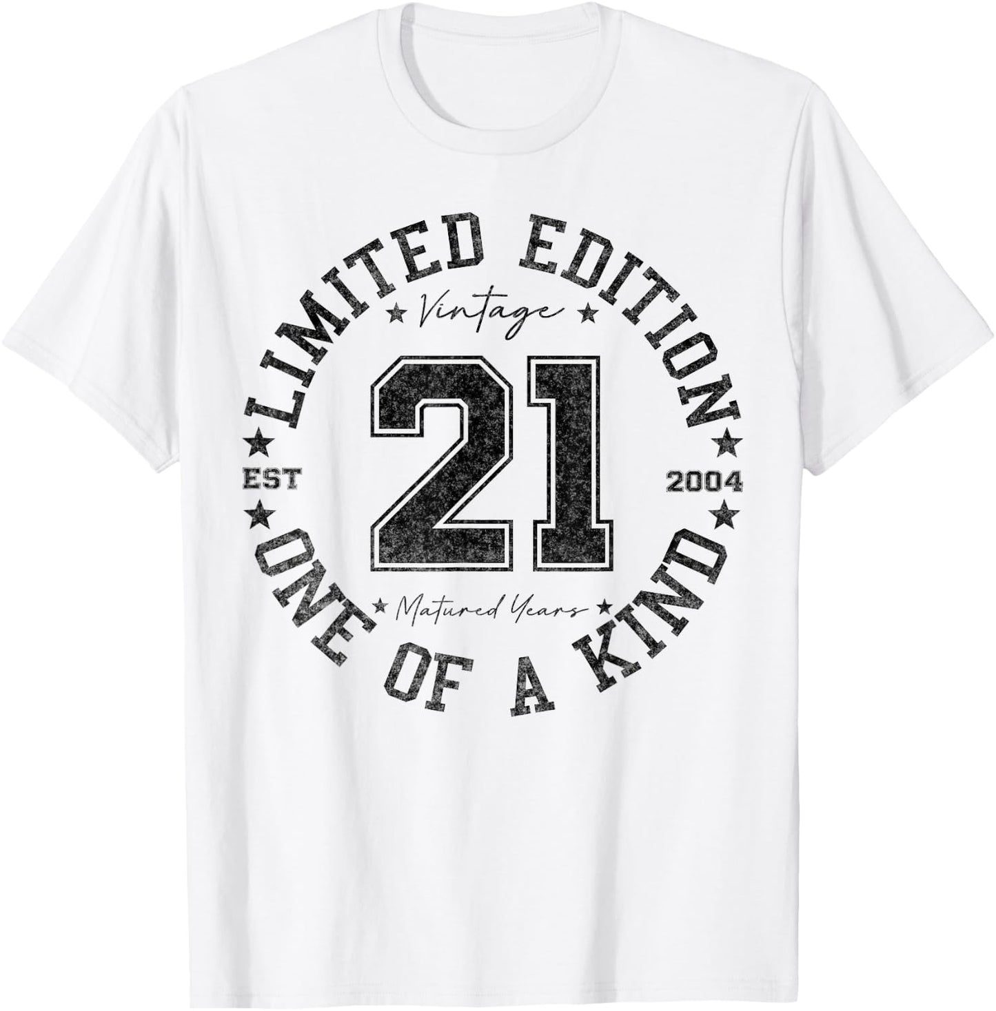 21 Year Old Gifts Vintage 2004 Limited Edition 21st Birthday T-Shirt - T-Shirt | White