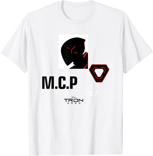 Disney Tron: Ares Master Control Program MCP Retro T-Shirt - T-Shirt | White