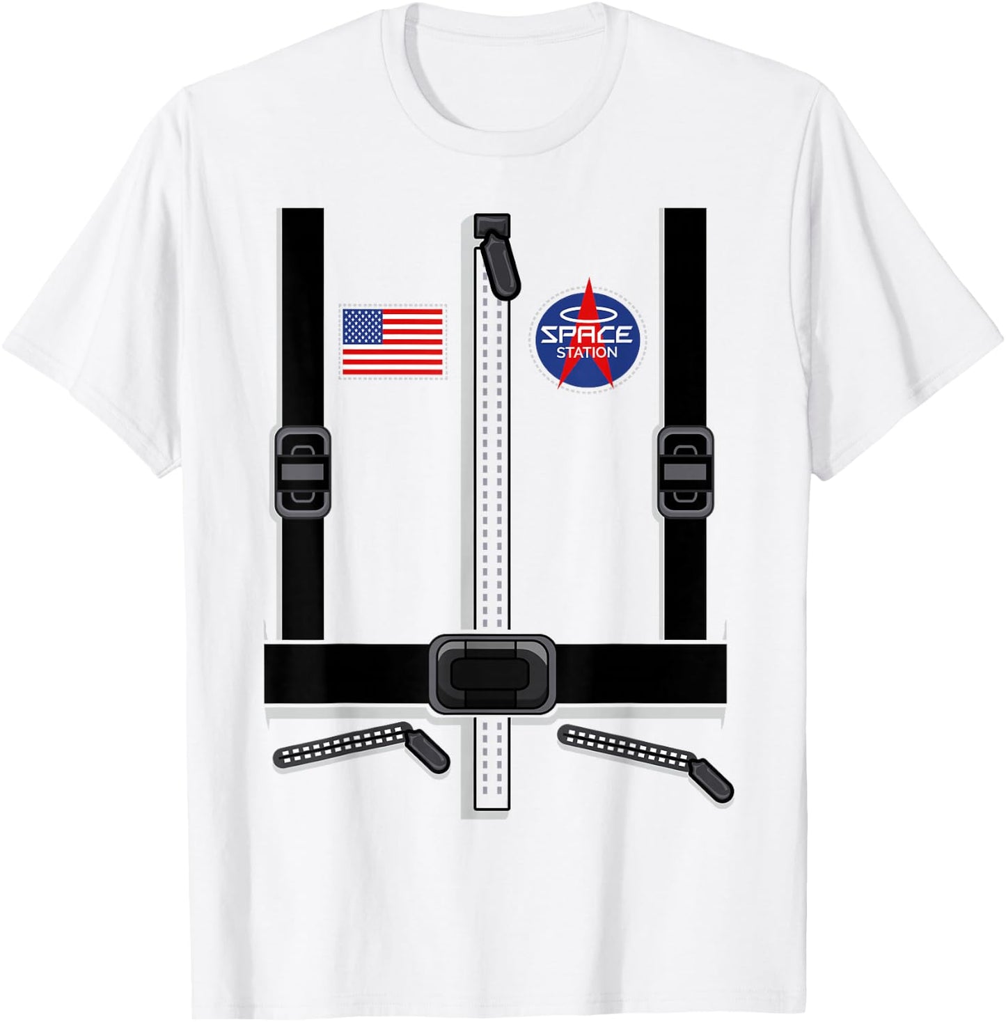 Astronaut Costume for Children, Men, Women, Spacesuit T-Shirt - T-Shirt | White