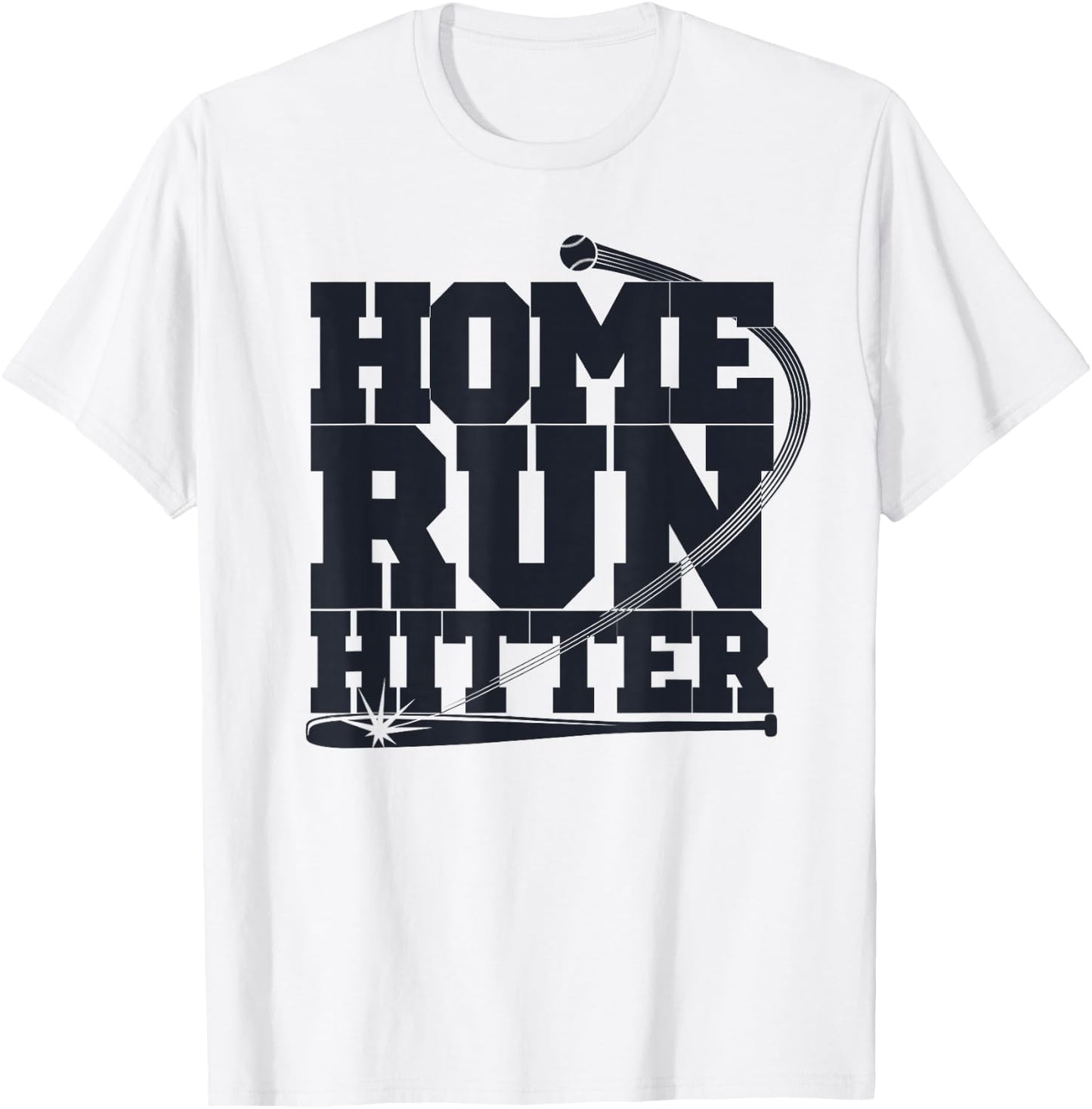 Home Run Hitter Baseball Player Baseball Lover T-Shirt - T-Shirt | White