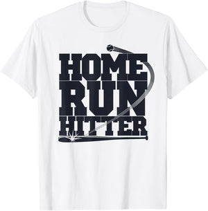 Home Run Hitter Baseball Player Baseball Lover T-Shirt - T-Shirt | White