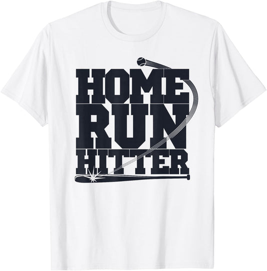 Home Run Hitter Baseball Player Baseball Lover T-Shirt - T-Shirt | White