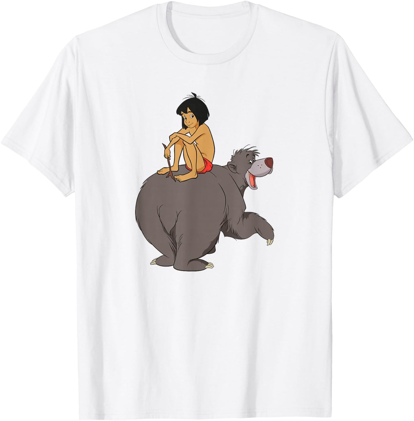 Disney - The Jungle Book Mowgli and Baloo Chillin T-Shirt - T-Shirt | White