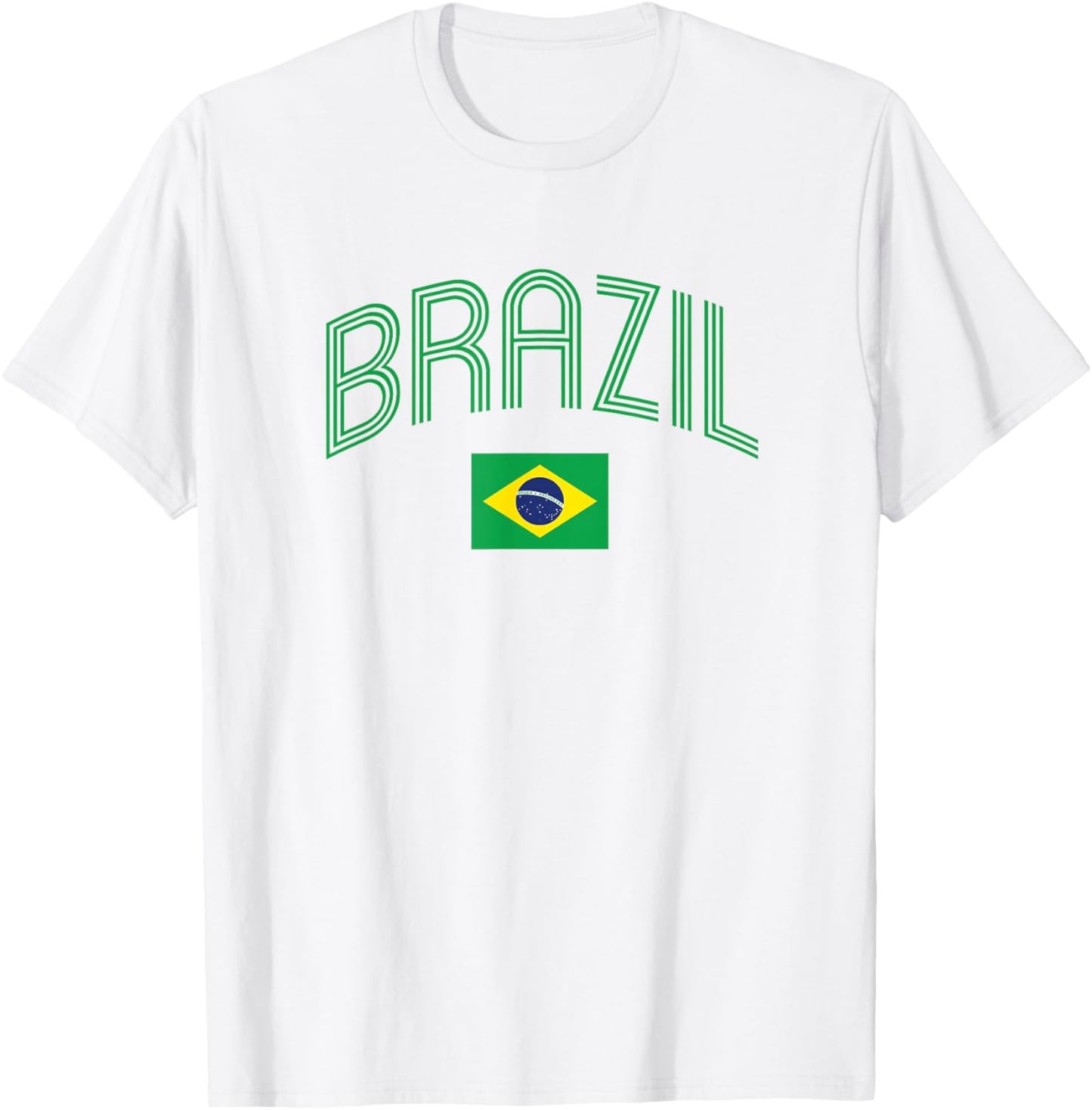 Brasil Flag Brazil Kids Retro Brazilian Souvenir T-Shirt - T-Shirt | White