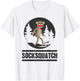 Funny Bigfoot Sighting Sock Monkey Squatch Socksquatch T-Shirt - T-Shirt | White