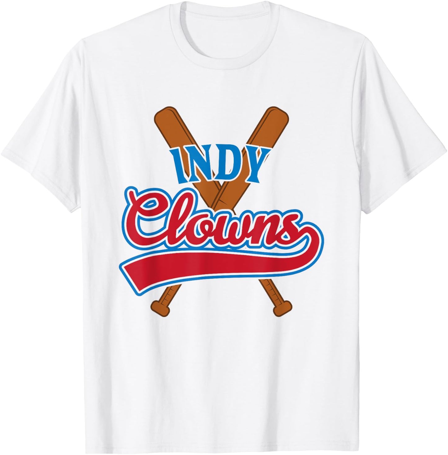 Indianapolis Clowns Retro Indy Baseball Fan Gift T-Shirt - T-Shirt | White