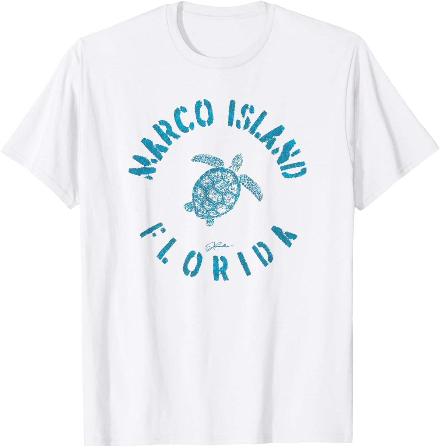 JCombs: Marco Island, FL, Sea Turtle T-Shirt - T-Shirt | White