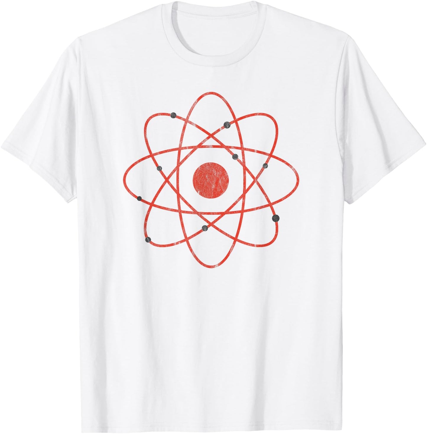 Retro Atomic Vintage Atom T-Shirt - T-Shirt | White