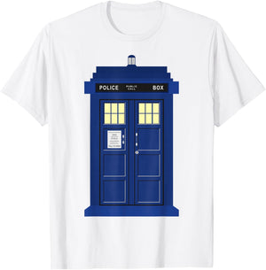 British Police Call Box T-Shirt - T-Shirt | White